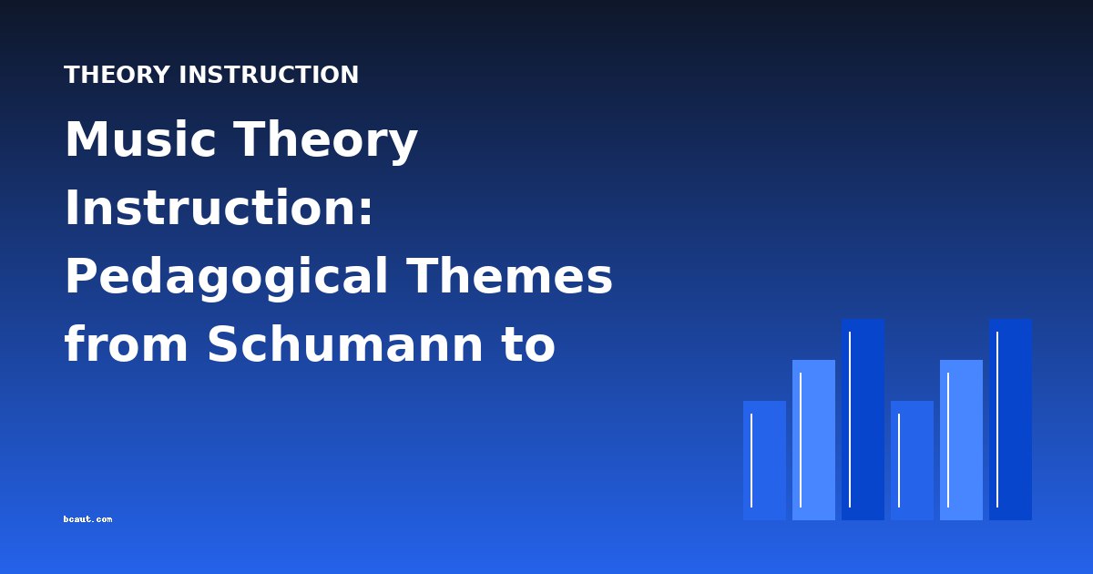 Music Theory Instruction: Pedagogical Themes from Schumann to Surette