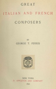 Cover of Great Italian and French Composers — Story, Setting & Ideas