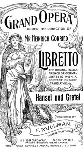 Cover of Hänsel and Gretel: A Fairy Opera in Three Acts — Reading Companion