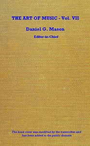Cover of The art of music, Vol. 07 (of 14) — Reading Companion
