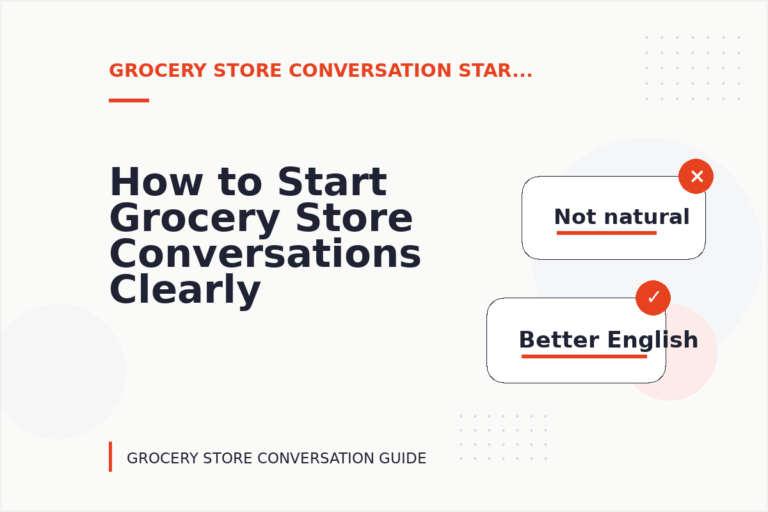 How to Start Grocery Store Conversations Clearly