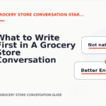What to Write First in A Grocery Store Conversation