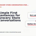 Simple First Sentences for Grocery Store Conversations