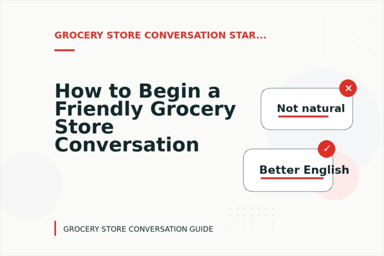 How to Begin a Friendly Grocery Store Conversation