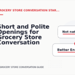 Short and Polite Openings for Grocery Store Conversation English