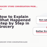 How to Explain What Happened Step by Step in Grocery Store Conversation English