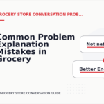 Common Problem Explanation Mistakes in Grocery Store Conversation English