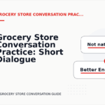 Grocery Store Conversation Practice: Short Dialogue Examples