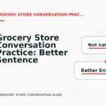 Grocery Store Conversation Practice: Better Sentence Choices