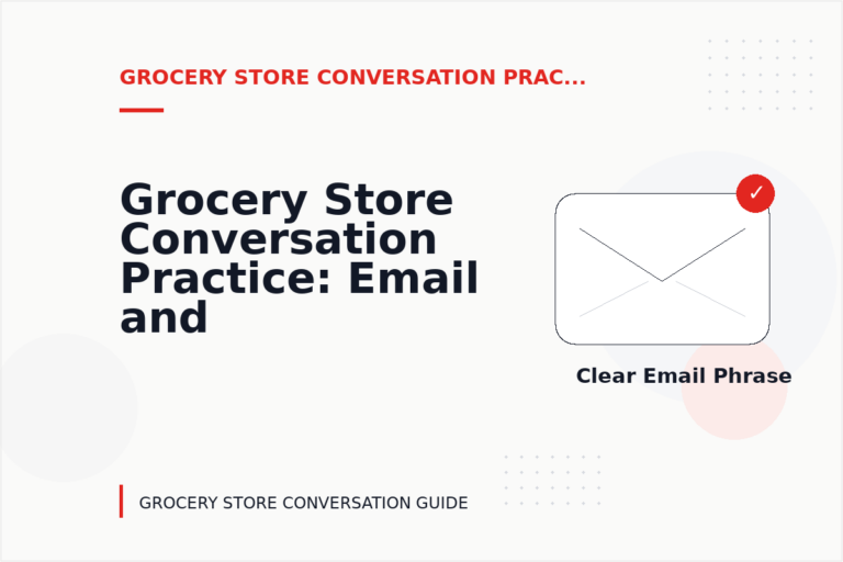 Grocery Store Conversation Practice: Email and Message Examples Grocery Store Conversation Practice: Email and Message Examples